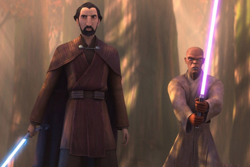 count dooku and mace windu in tales of the jedi